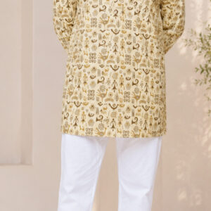 Men Printed Cotton kurta