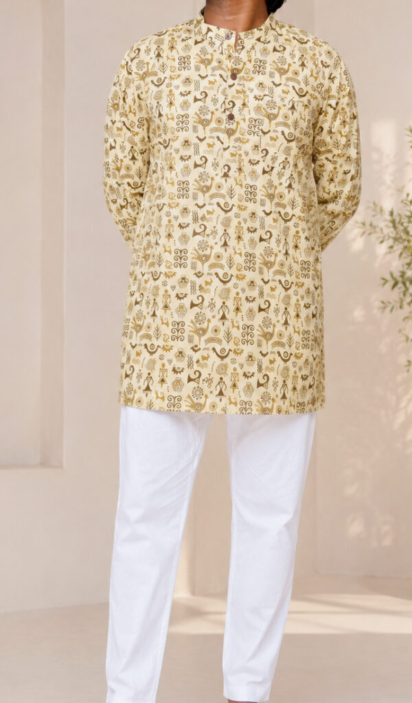 Men Printed Cotton kurta